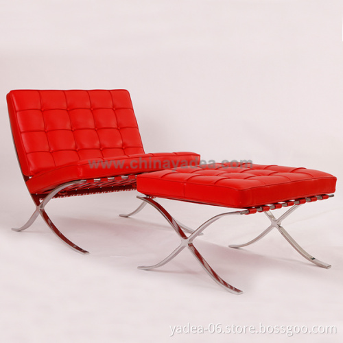Office furniture chair barcelona chair and ottoman